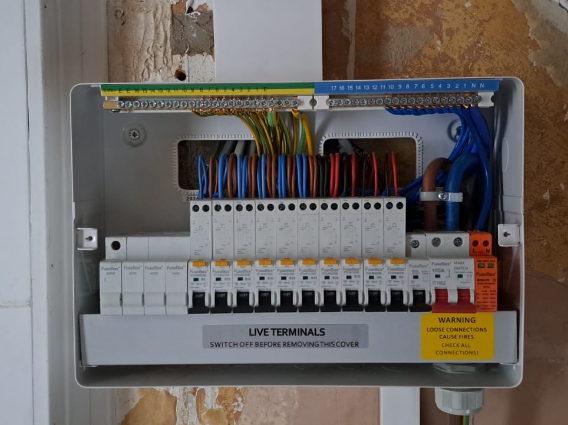 consumer unit replacement four by RB Electrical