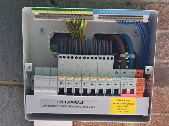 consumer unit replacement three by RB Electrical